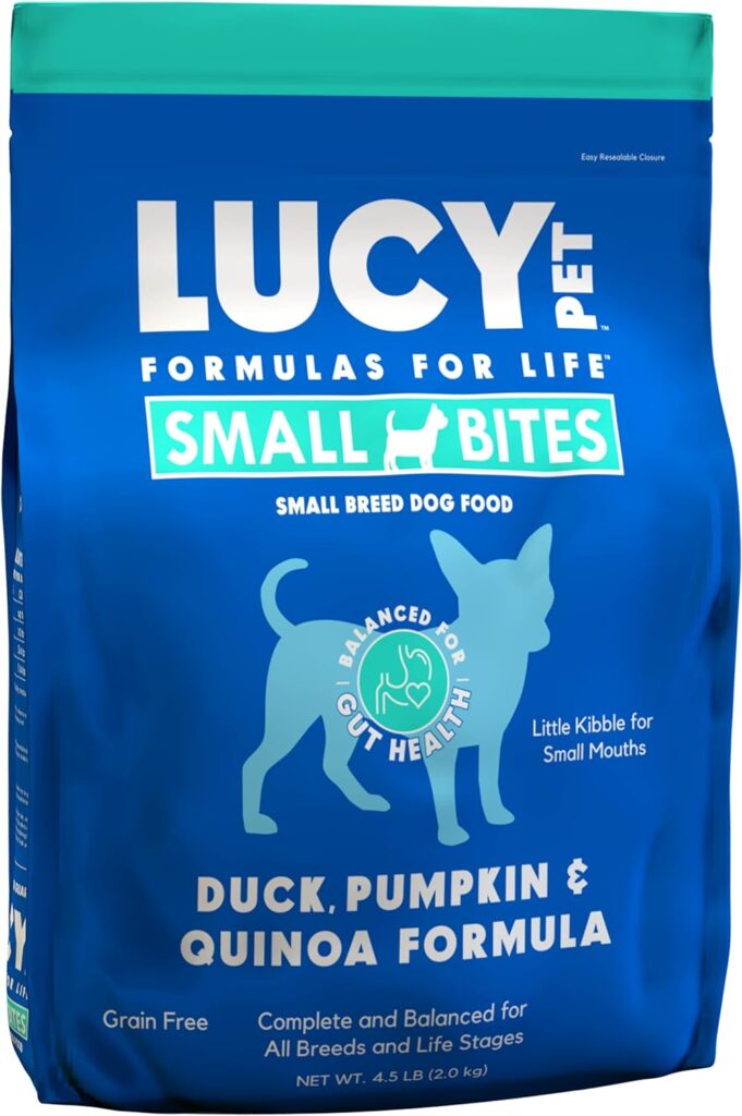 Lucy Pet Products Grain Free Duck Pumpkin Quinoa Formula Dry Dog Food 1