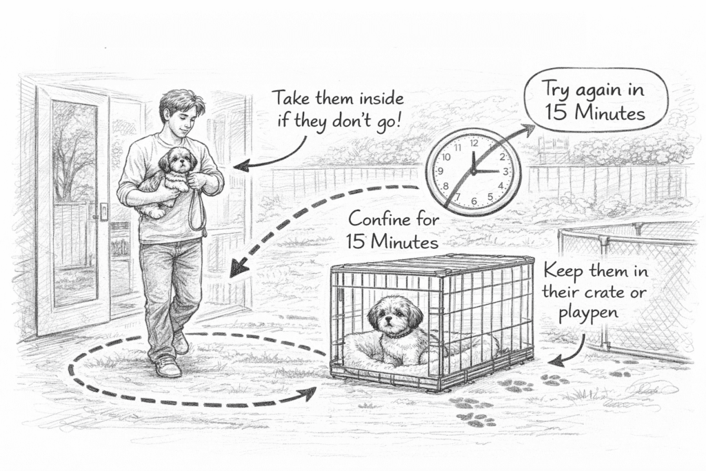 Potty Training Method - Step 5: If They Don't Go, Try Again in 15 Minutes